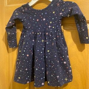 Hanna Andersson Navy Star Pattern Dress